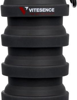 collapsible Water Bottle | Safe and Eco-friendly Materials | Suitable for cold and warm water | Flexible Design perfect for camping and travel | 100% Food grade silicone