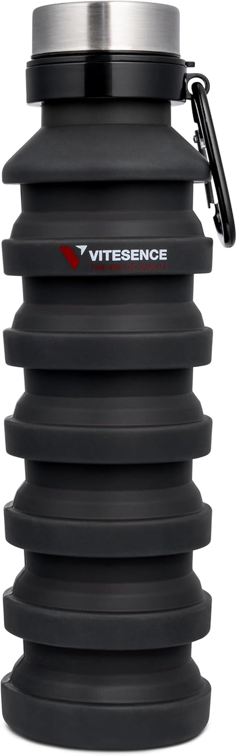 collapsible Water Bottle | Safe and Eco-friendly Materials | Suitable for cold and warm water | Flexible Design perfect for camping and travel | 100% Food grade silicone - Image 2