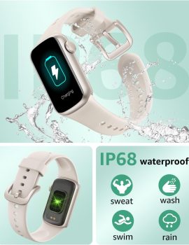 IMFRCHCS Fitness Tracker,Smart Watch with 1.47″ Touch Display,137+Sport Modes Fitness Watch with Heart Rate Sleep Monitor, Step Counter,IP68 Waterproof Activity Trackers for Women Men